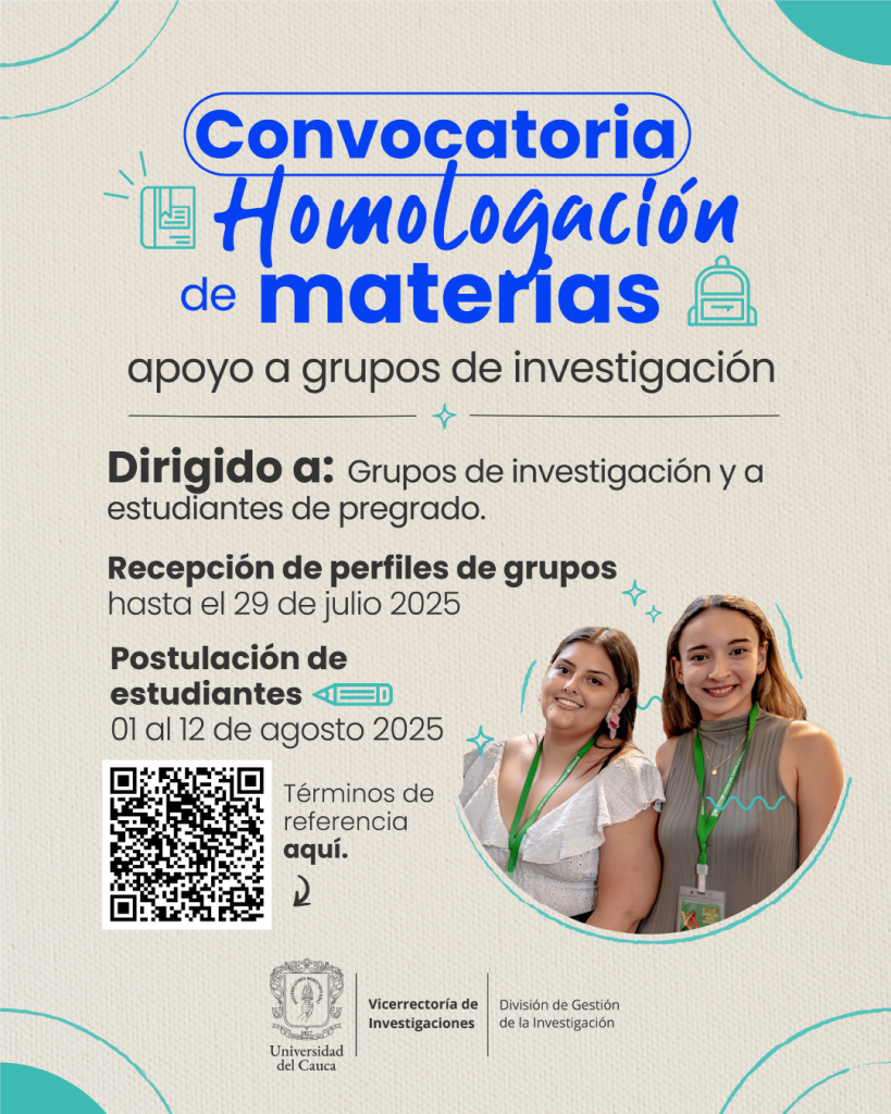 Imagen de convocatoria de homologación de materias