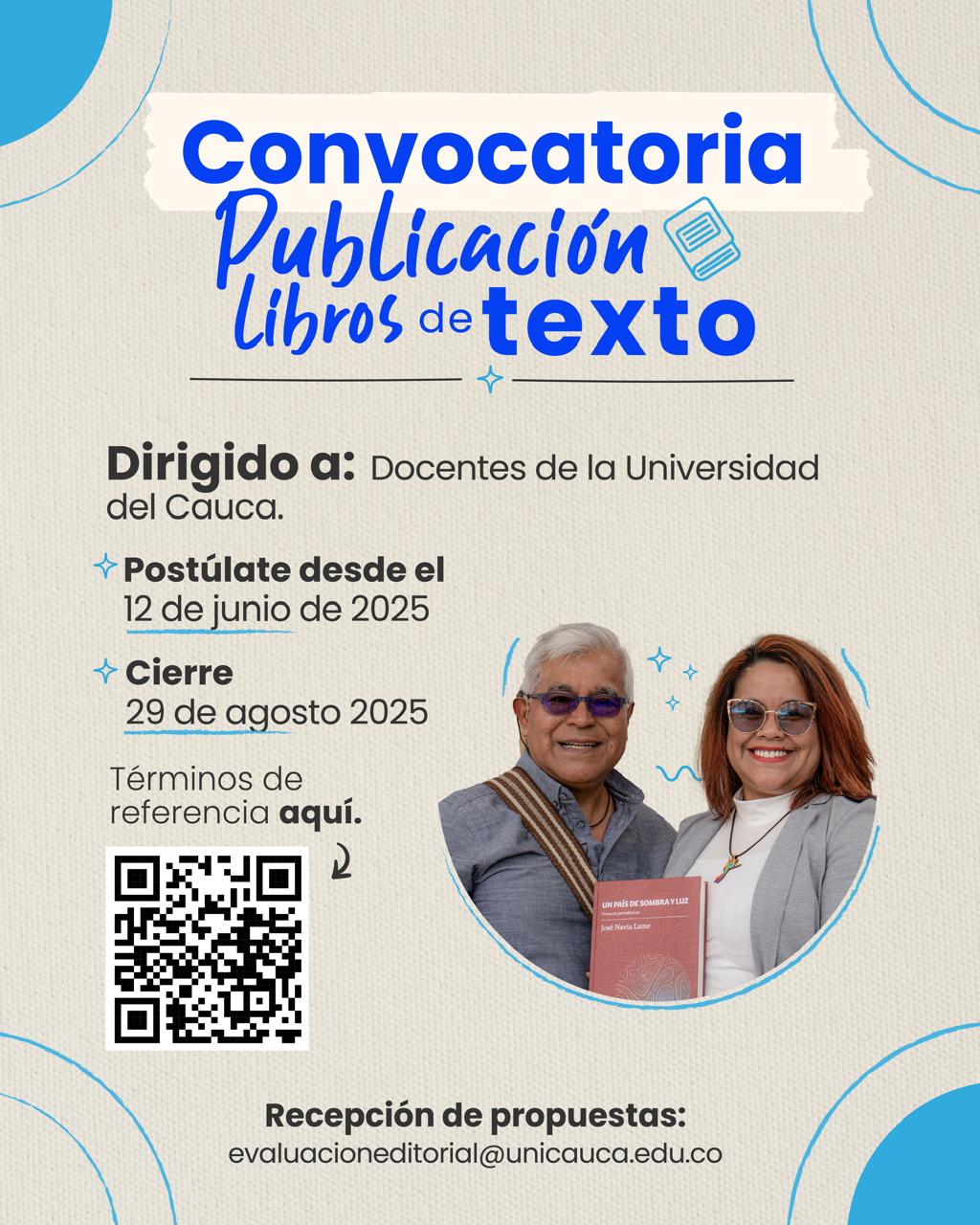 Imagen de convocatoria publicación libros de texto