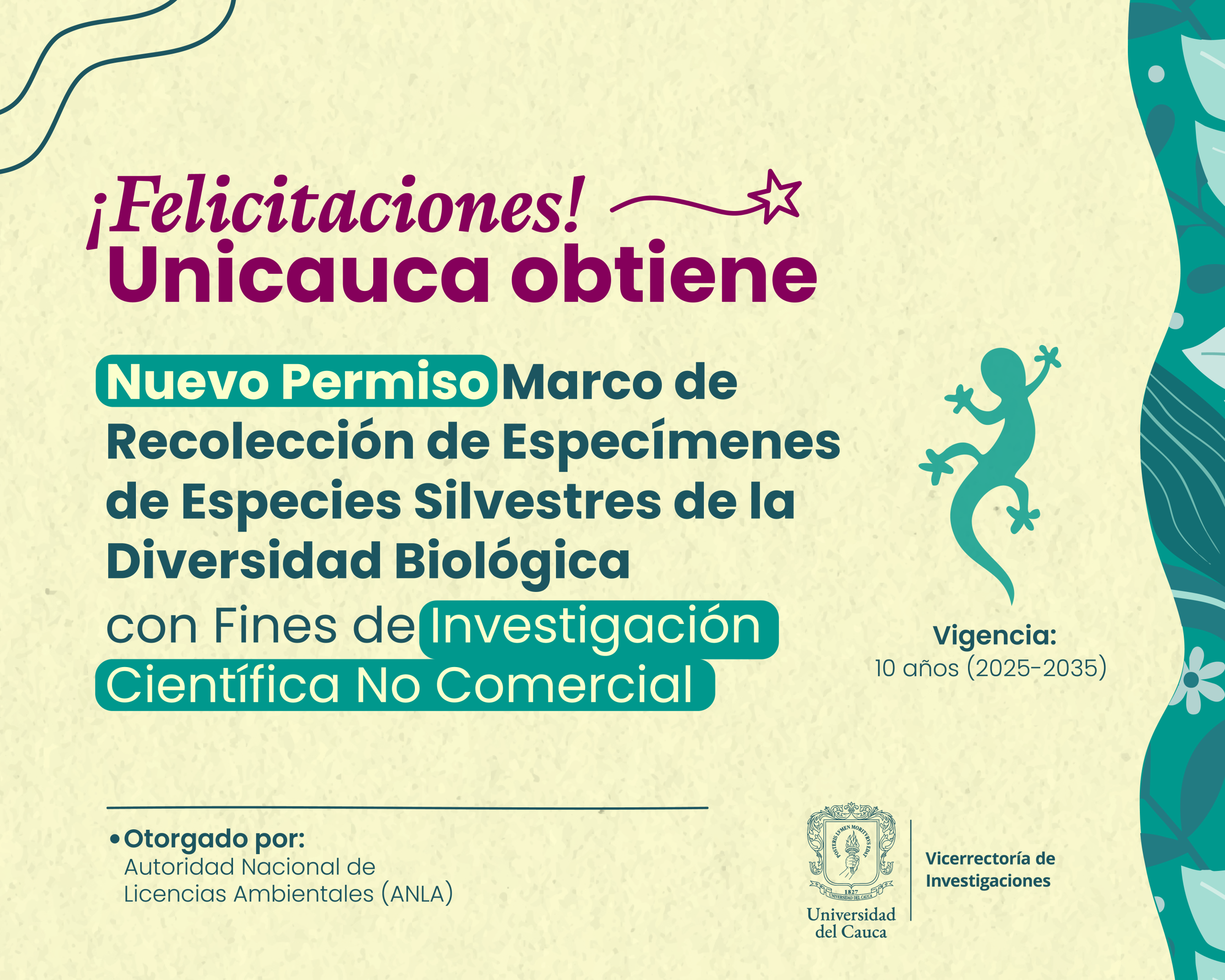 Imagen de permiso ambiental para la recolección de especímenes 1