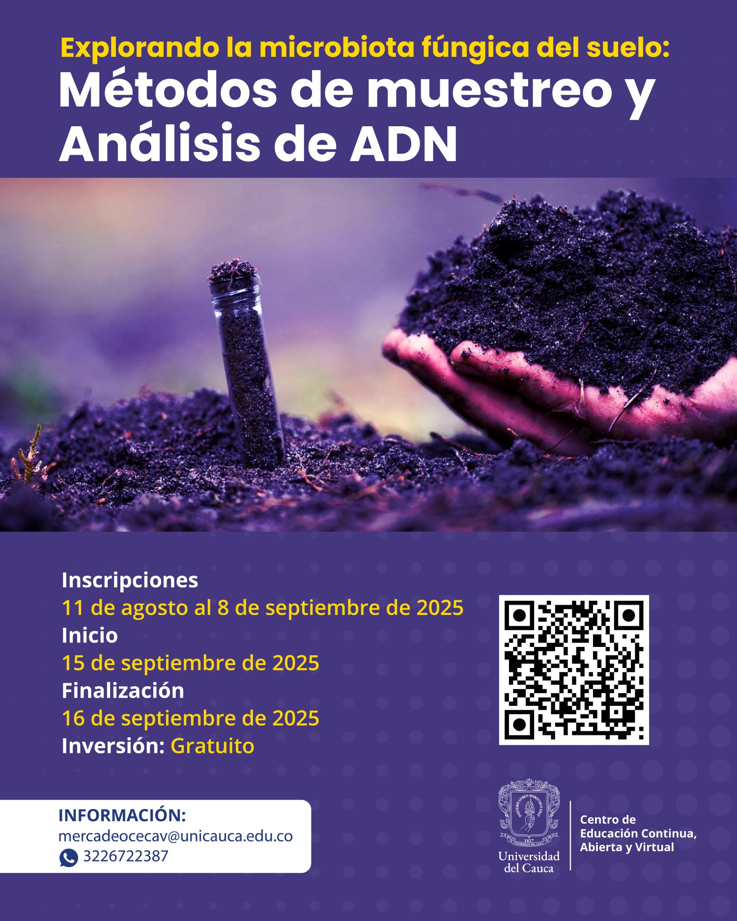 Explorando la Microbiota Fúngica del Suelo: Métodos de Muestreo y Análisis de ADN Ambiental