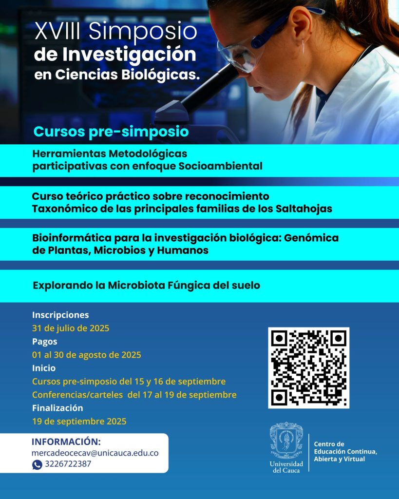 XVIII Simposio de Investigación en Ciencias Biológicas