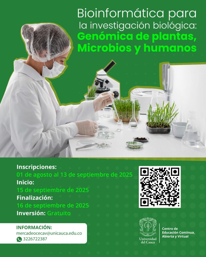 Bioinformática para la Investigación Biológica: Genómica de Plantas, Microbios y Humanos