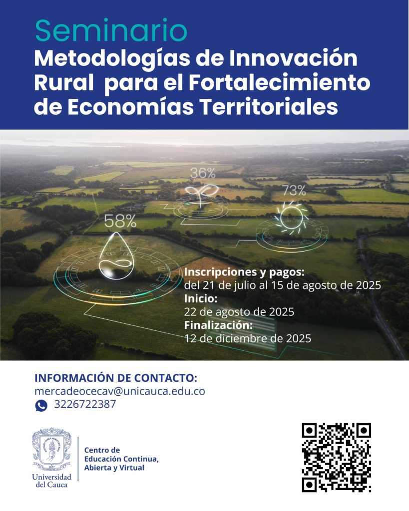 Seminario “Metodologías de Innovación Rural para el Fortalecimiento de Economías Territoriales”