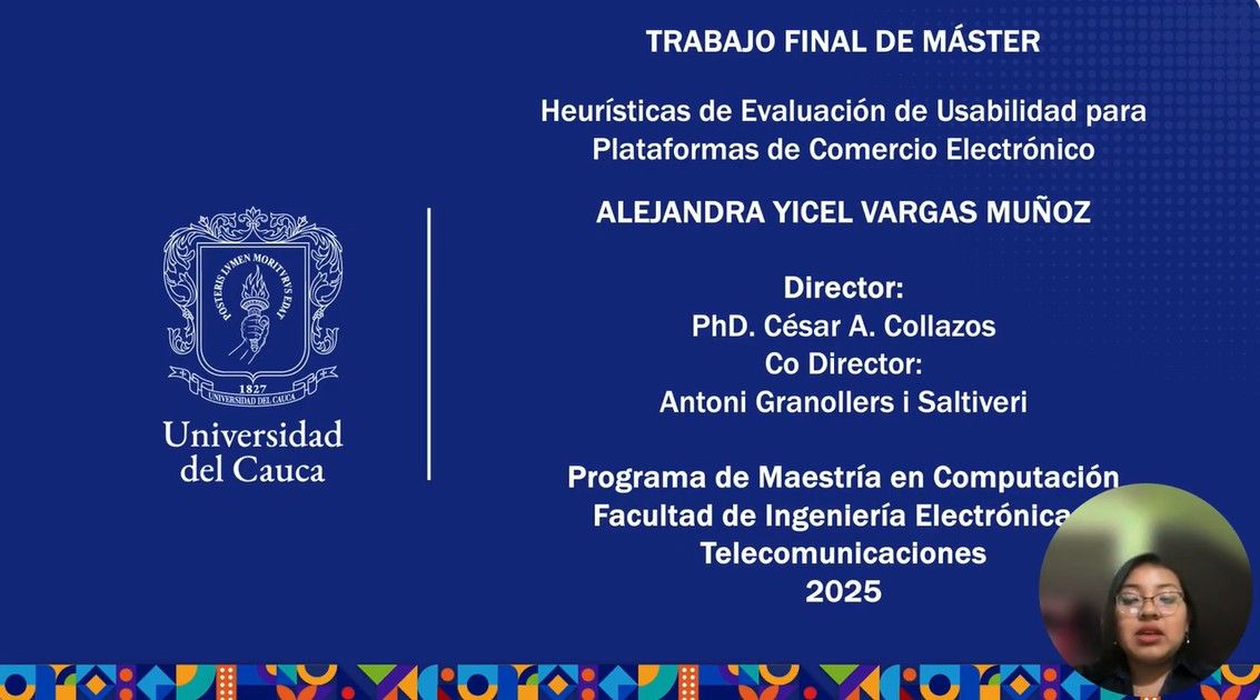 Imagen de Alejandra Yicel Vargas Muñoz durante el XXV Congreso Internacional de Interacción Persona-Ordenador (Interacción 2025),