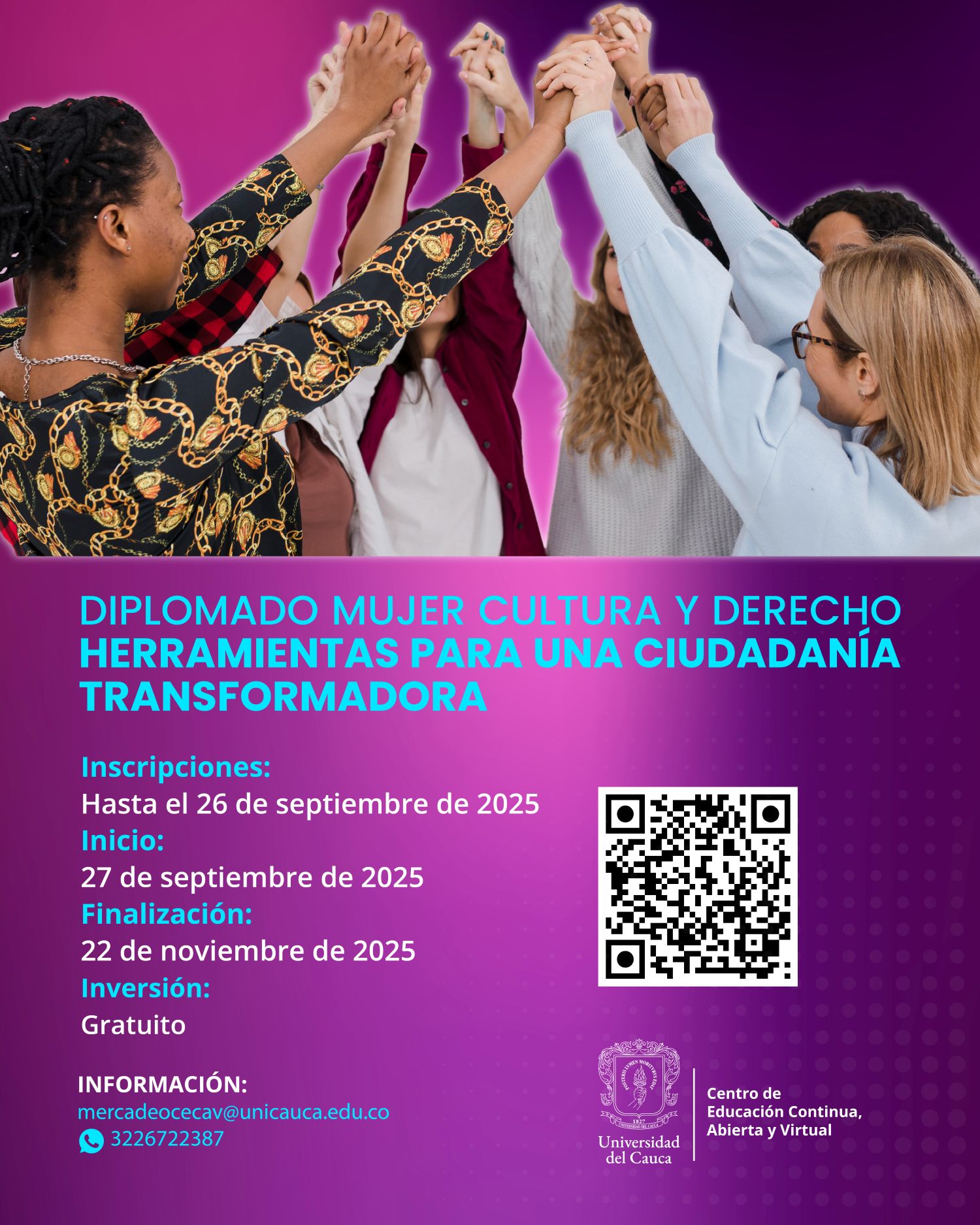 Diplomado: "Mujer: Cultura y Derecho, Herramientas para una Ciudadanía Transformadora"