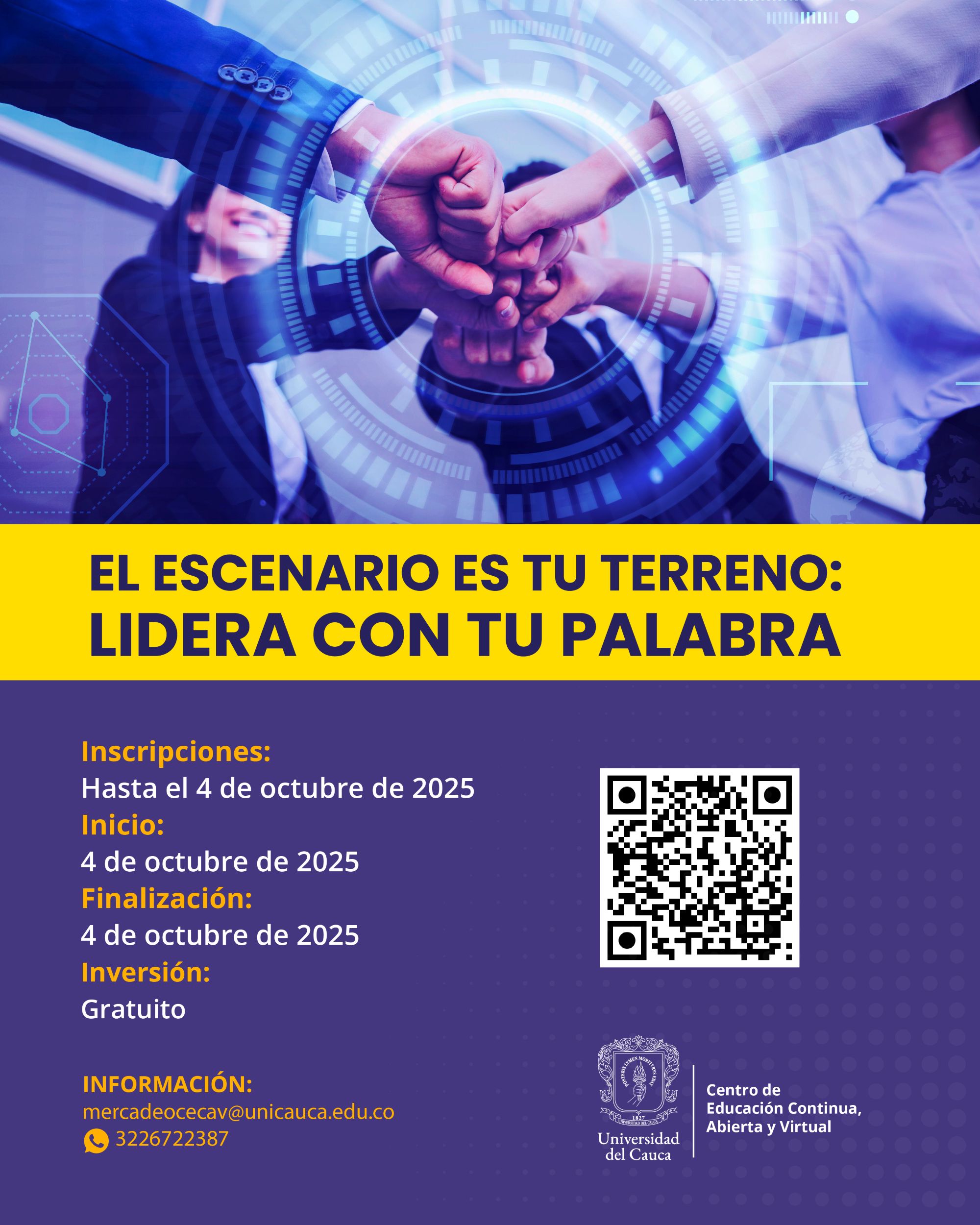 El escenario es tu terreno: Lidera con tu palabra