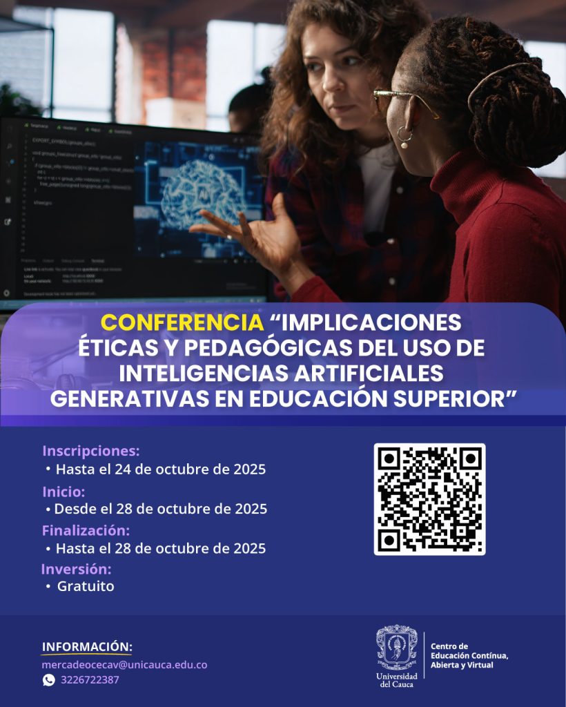Imagen Conferencia uso de Inteligencias Artificiales en Educación Superior