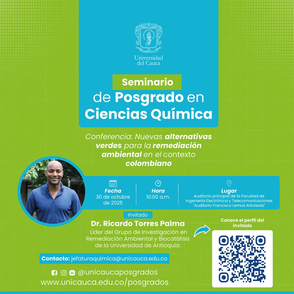 Imagen Conferencia Nuevas Alternativas Verdes para la Remediación Ambiental en el Contexto Colombiano