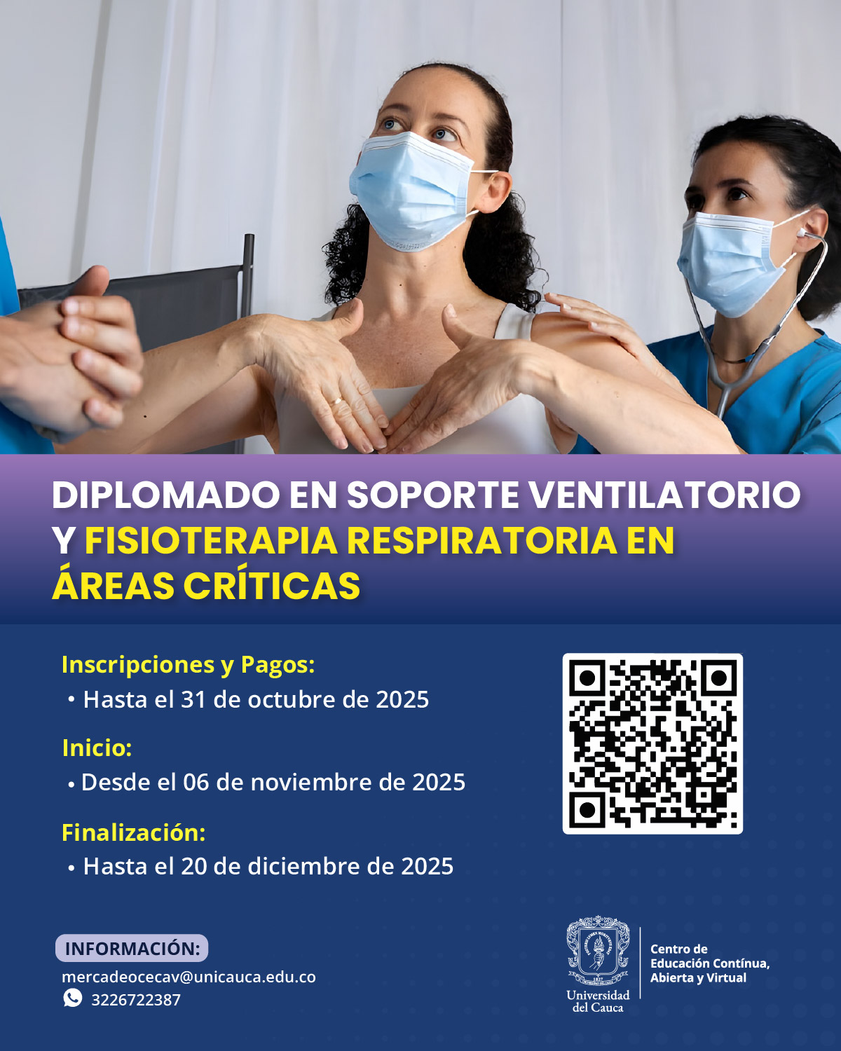 Imagen Diplomado en soporte ventilatorio Y fisioterapia respiratoria En áreas críticas