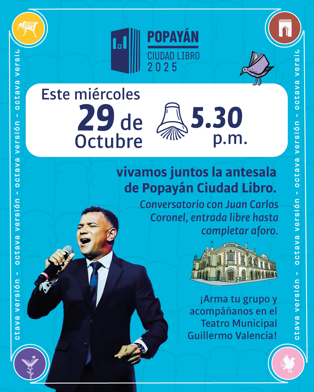 Imagen Flayer Lanzamiento Popayán Ciudad Libro