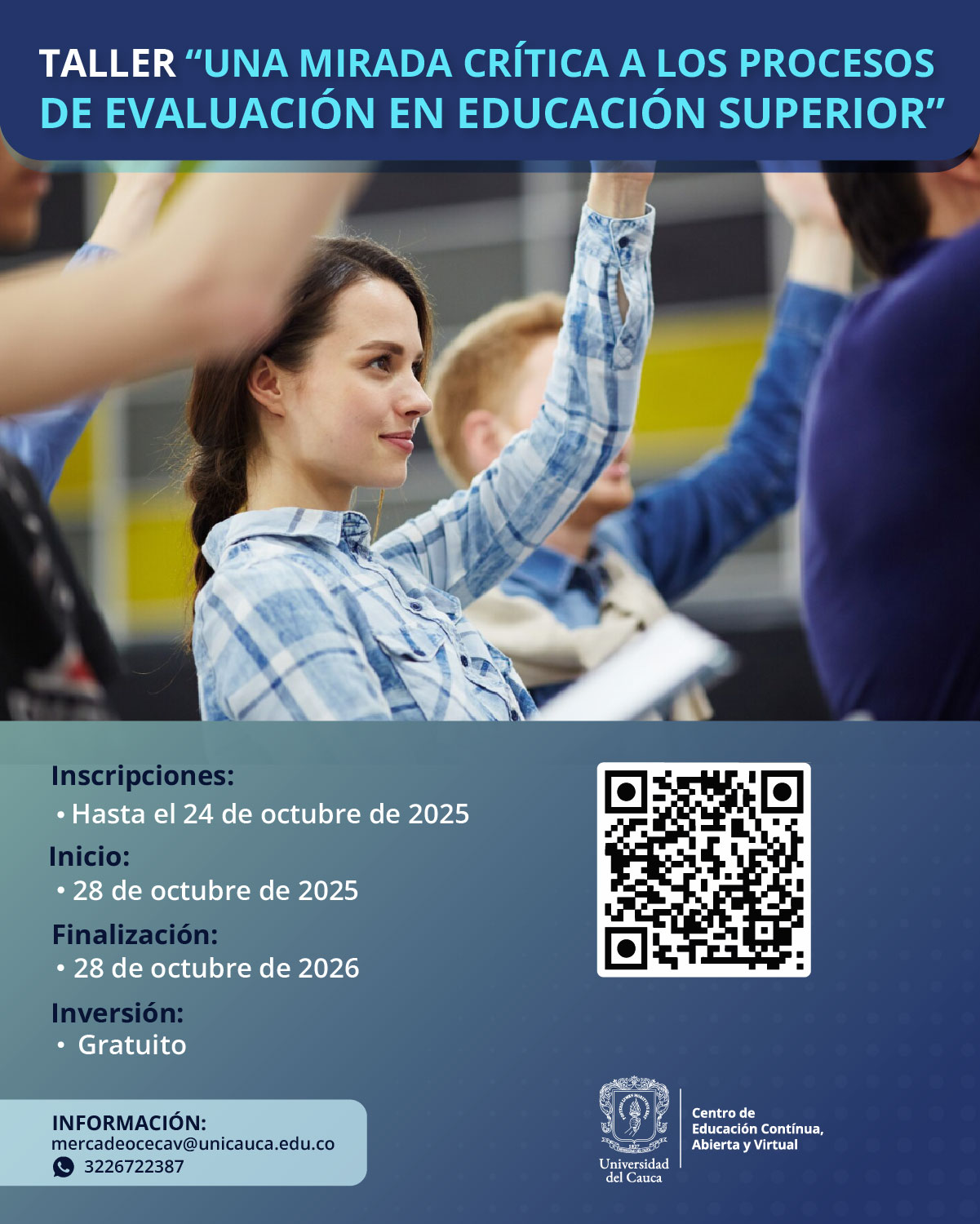 Imagen taller una mirada crítica a los procesos de evaluación en Educación Superior