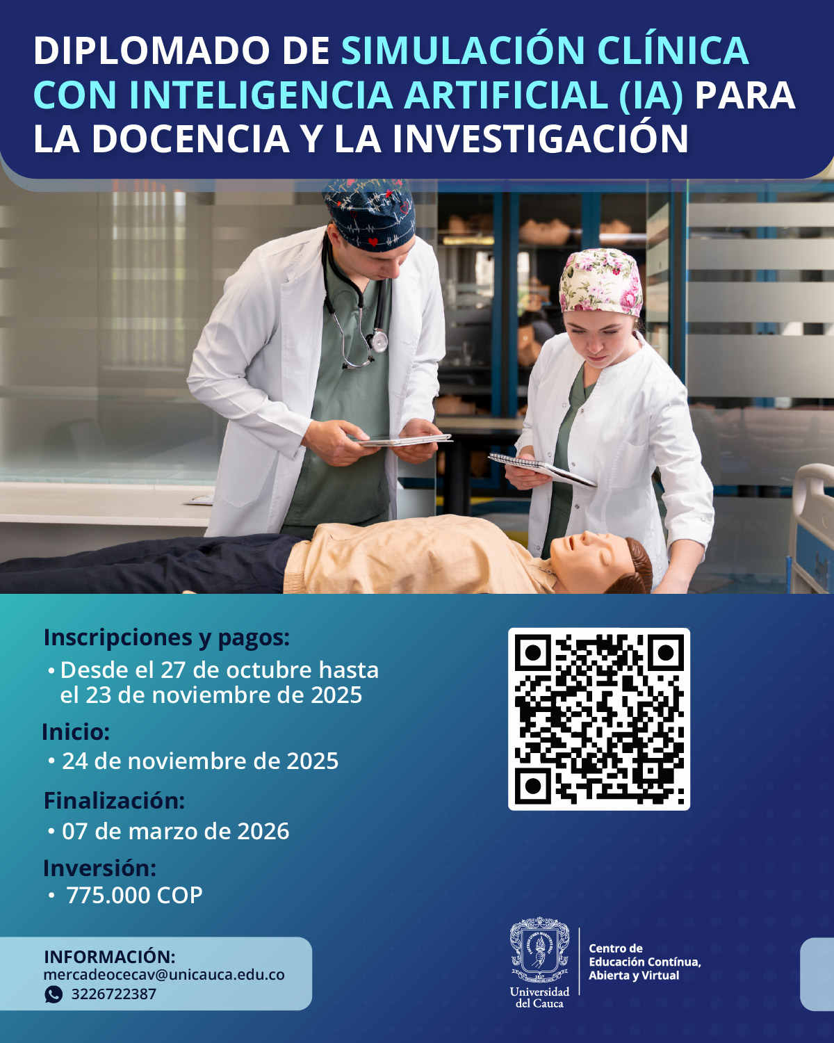 Imagen Diplomado de simulación clínica con inteligencia Artificial IA