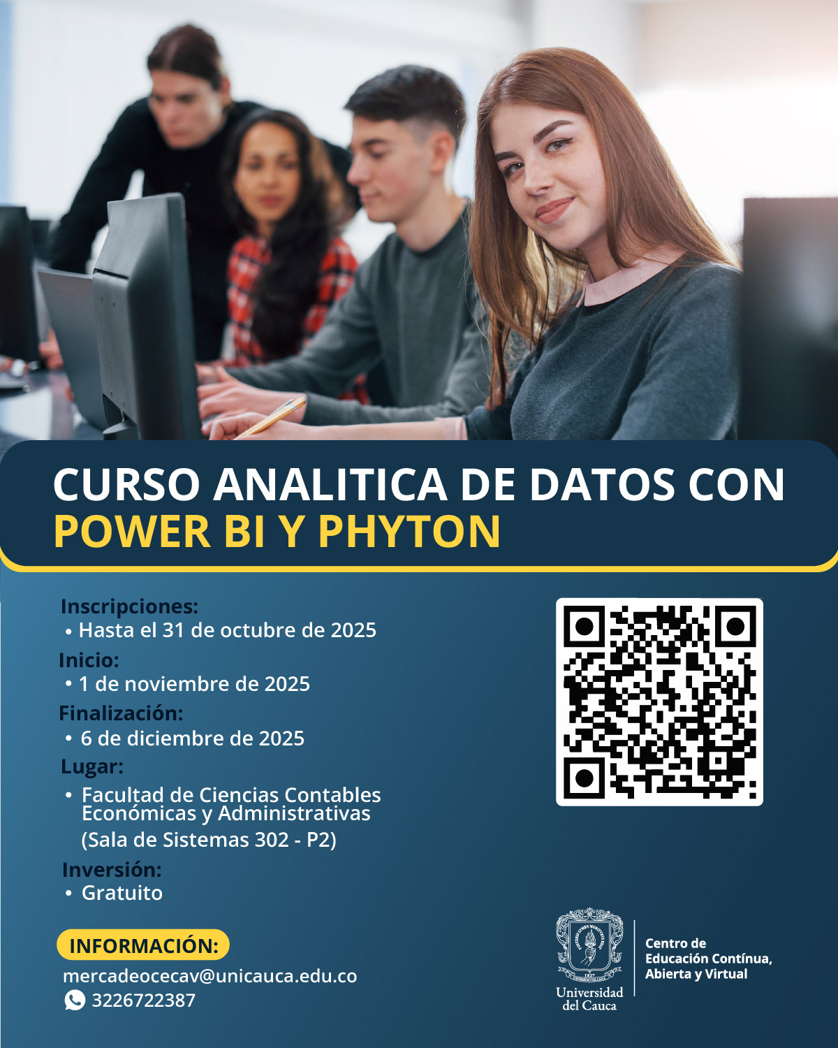 Imagen Flayer de Curso Analítica de datos con Power BI y Phyton