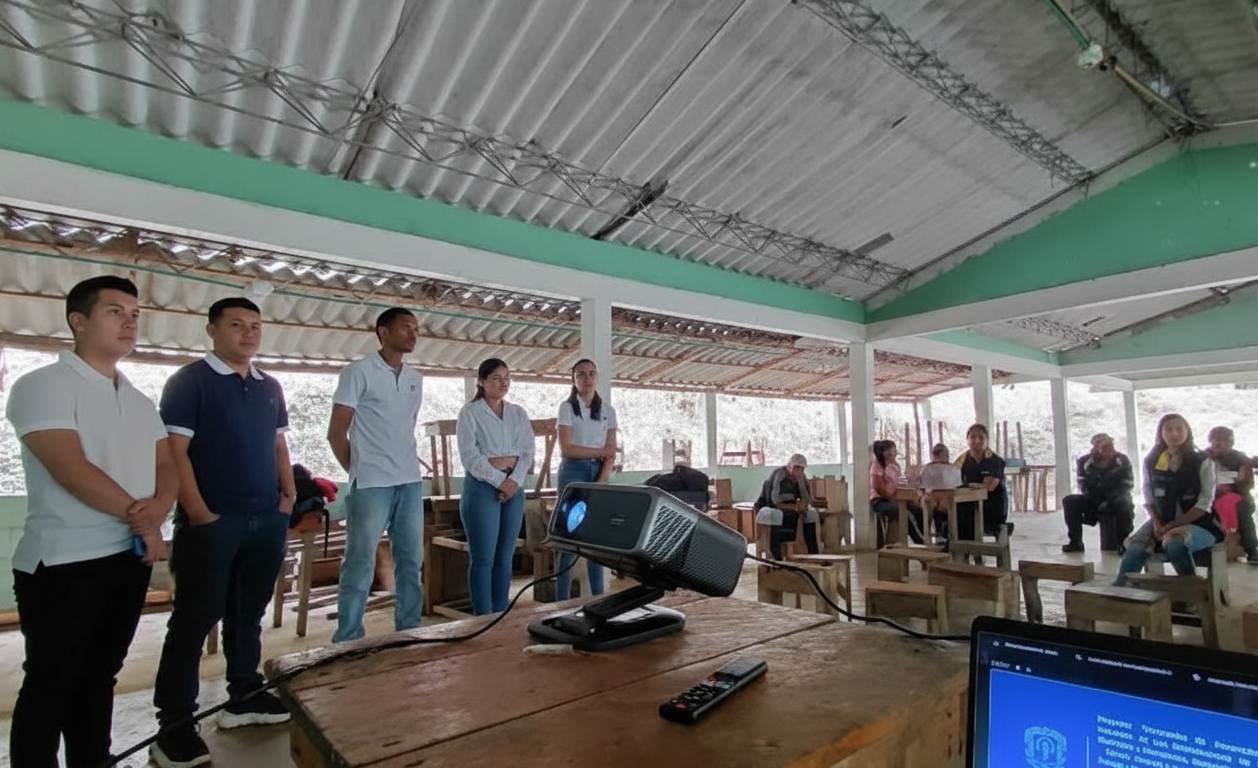 Imagen Desarrollo del taller liderado por los estudiantes del Semillero de Investigación