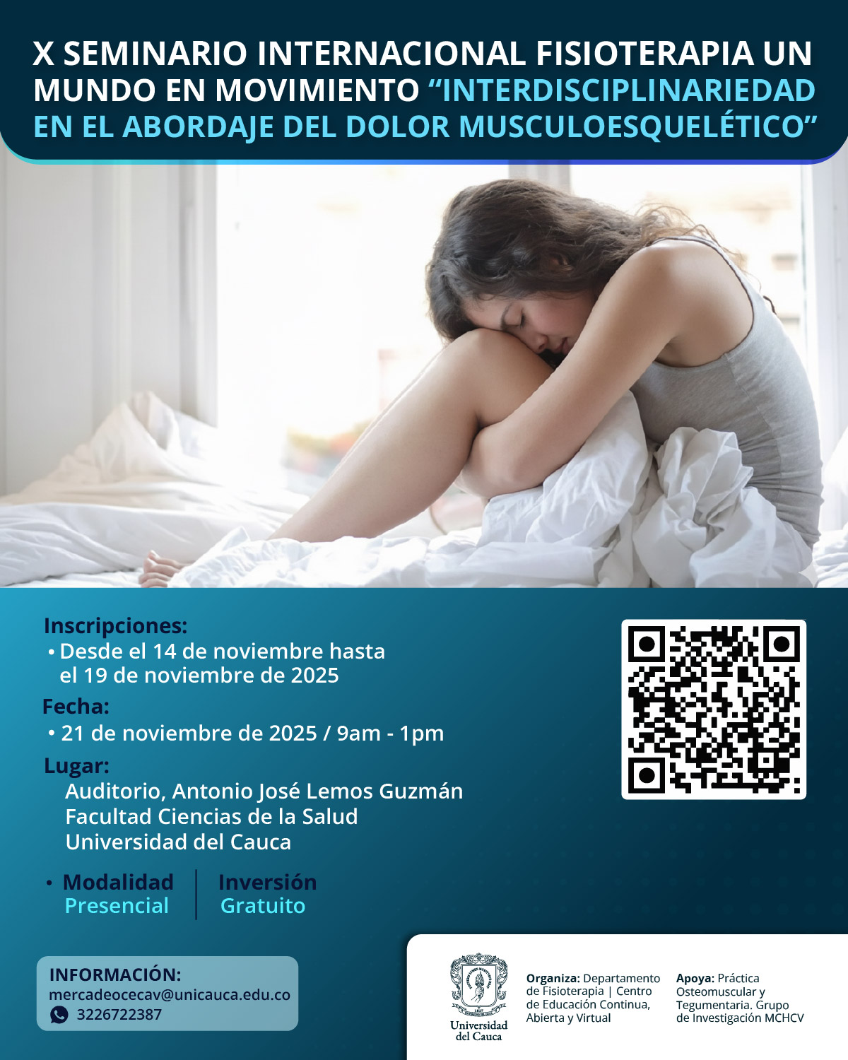 Imagen Flayer X Seminario Internacional Fisioterapia un mundo en Movimiento