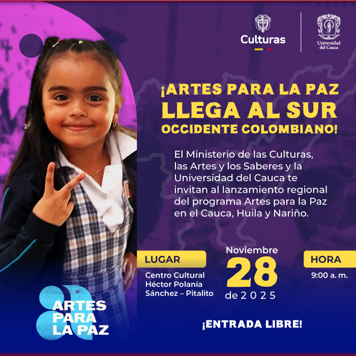 Imagen lanzamiento regional del Programa Artes para la Paz