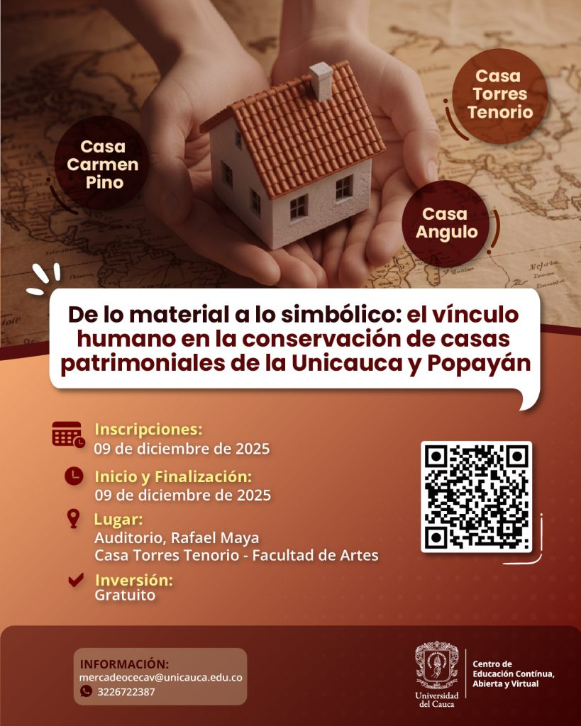 Imagen Flayer de lo material a lo simbólico- Casas Patrimoniales