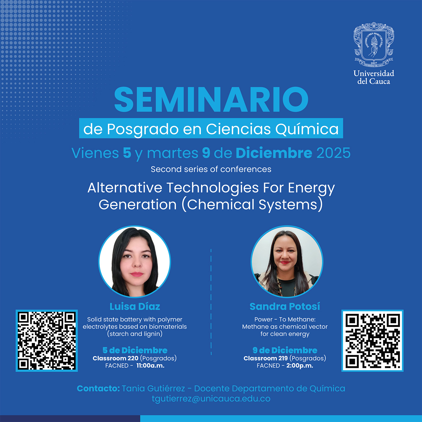 Imagen Seminario Posgardos Química diciembre 5 y 9