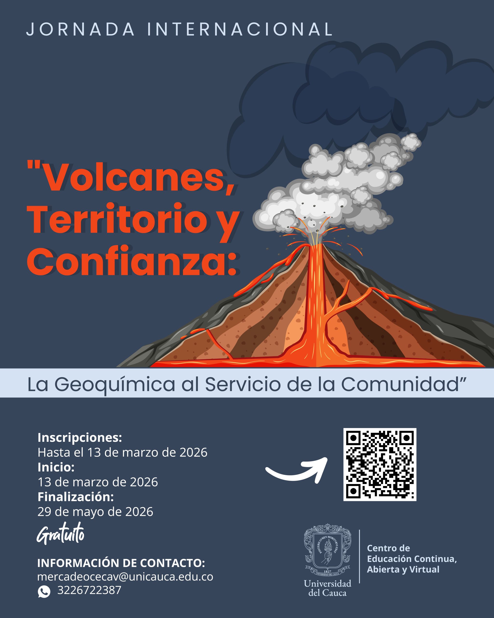 Imagen flayer Volcanes, territorio y confianza