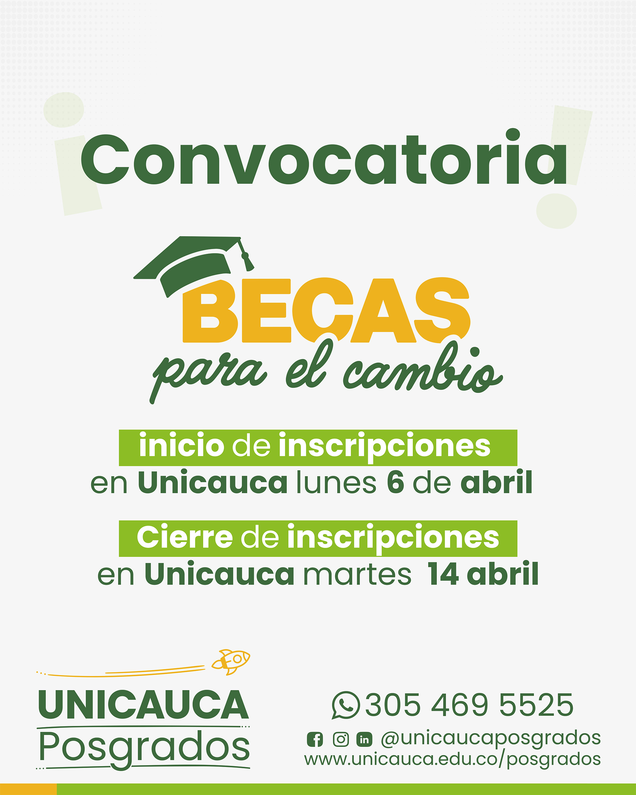 Imagen Becas para el Cambio 2026 responsive