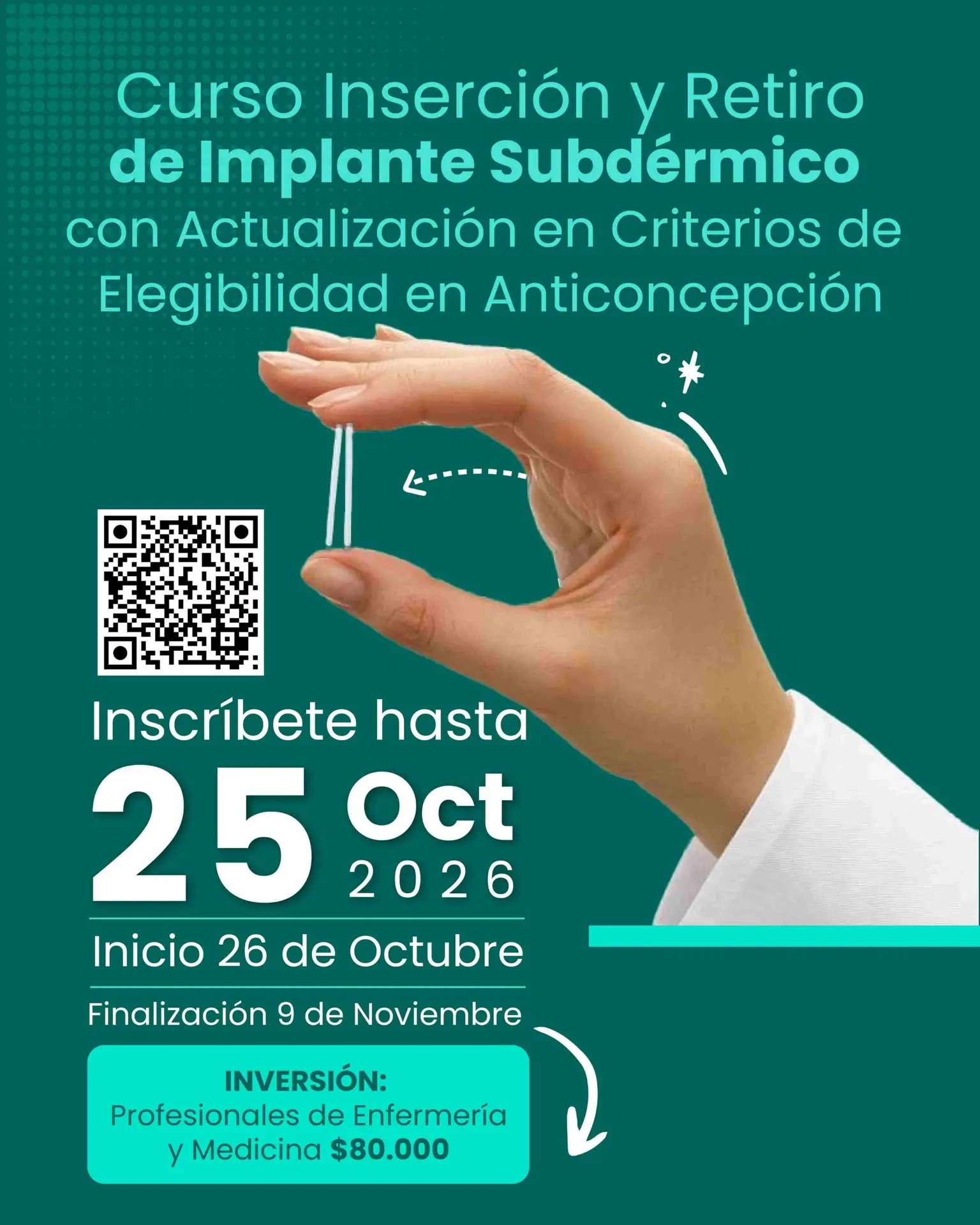 Imagen Flayer Curso de Inserción y Retiro