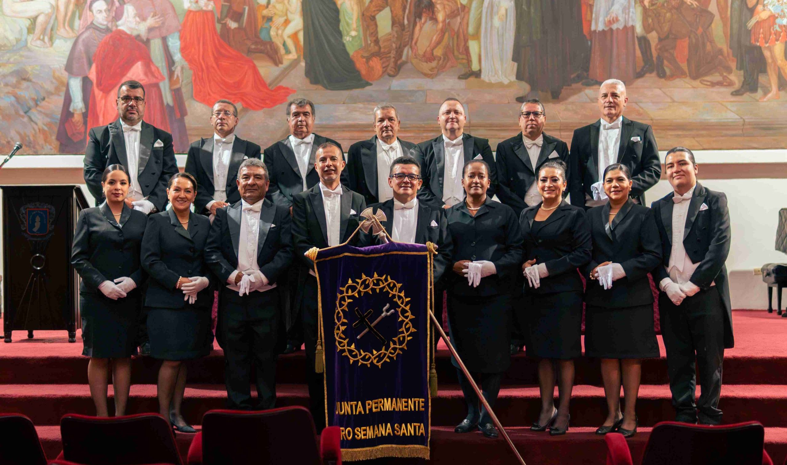Imagen Rector y Decanos en Semana Santa