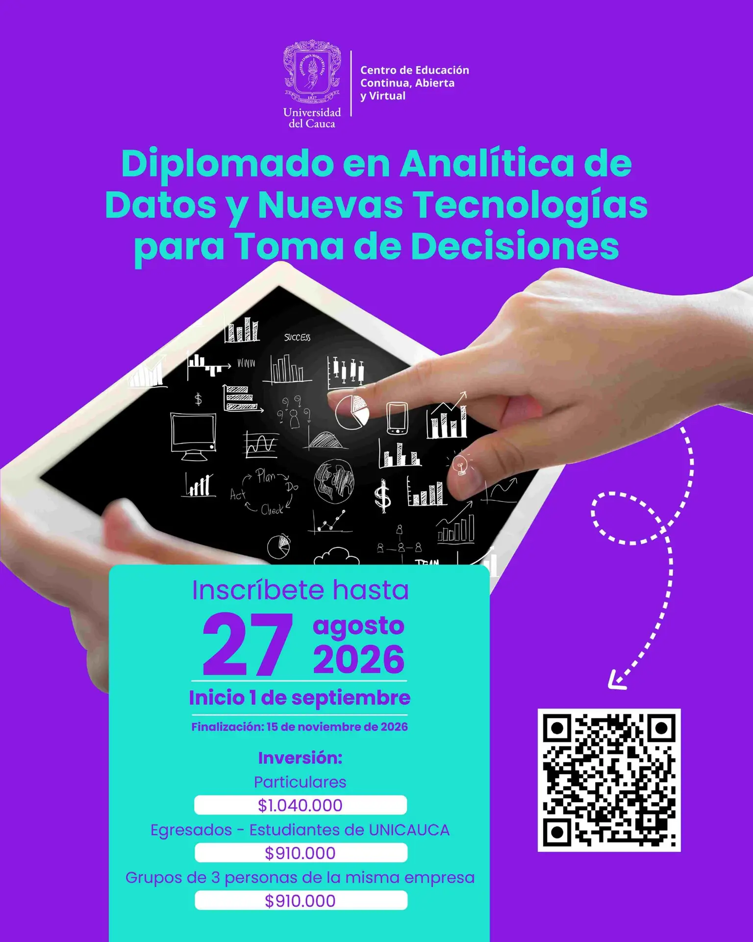 Imagen Flayer Diplomado en Analítica de Datos