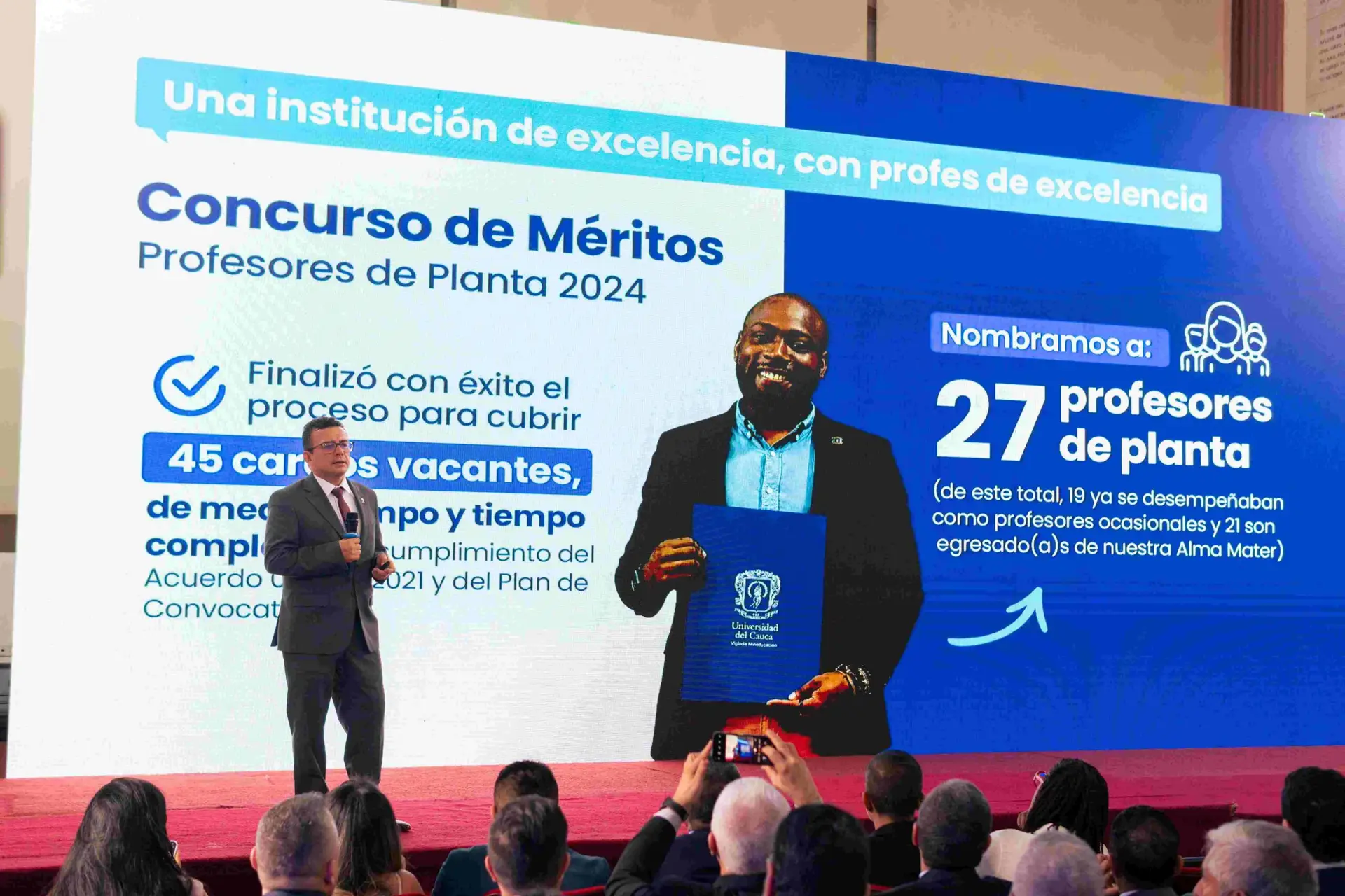 Imagen Rector Deibar René Hurtado Herrera - Rendición de Cuentas 2025