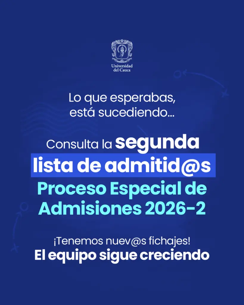 Imagen Segunda Lista de admitidos