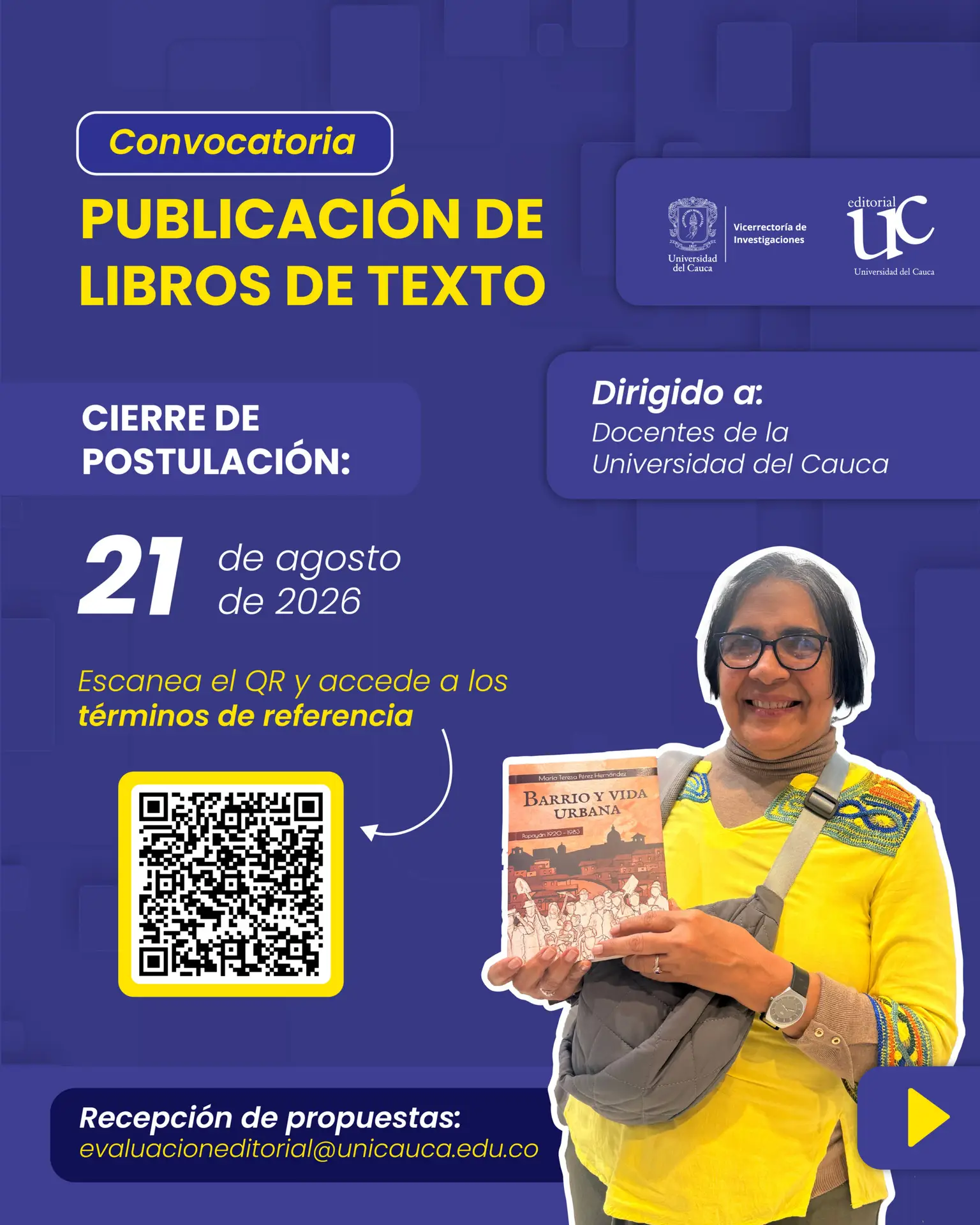 Imagen de Convocatoria Editorial UC - Publicación de libros de texto