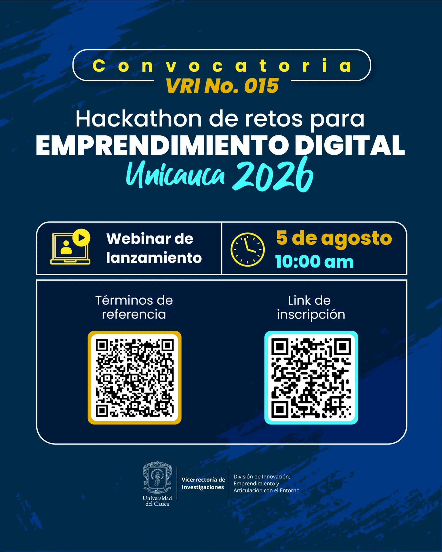 Imagen de Convocatoria de Hackatón de retos para emprendimiento digital Unicauca 2026