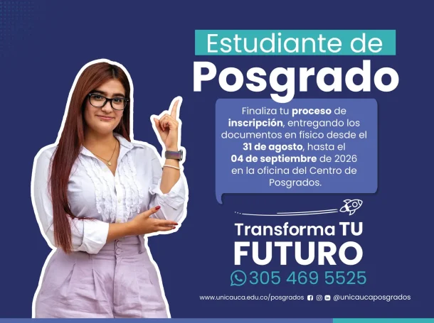 Imagen Entrega de documentos posgrados 2026 2