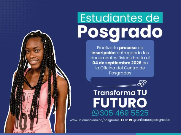 Imagen finaliza proceso de inscripción posgrados