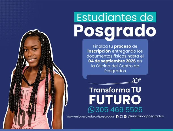Imagen finaliza proceso de inscripción posgrados